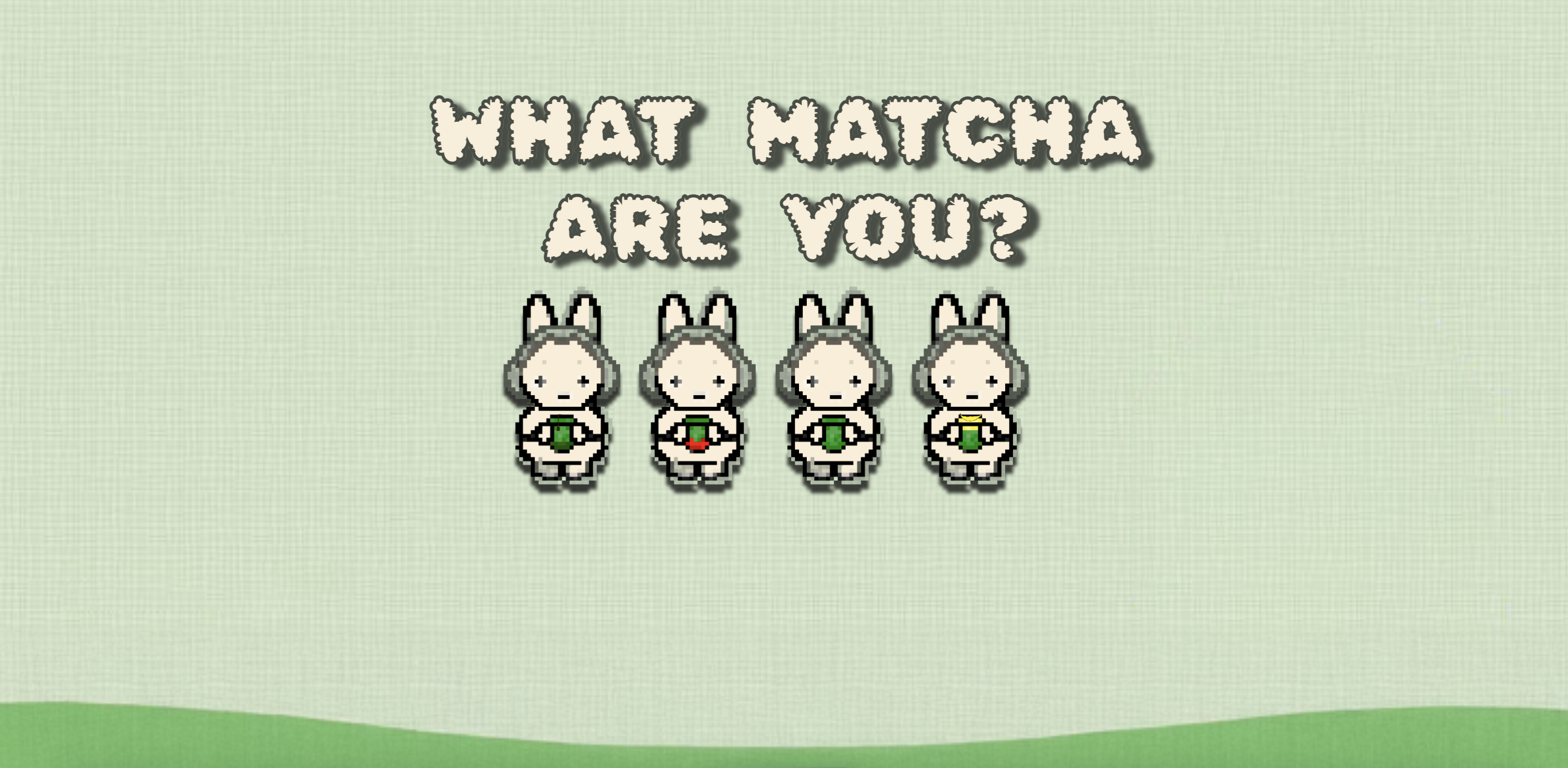 matcha with miffy pixels picture